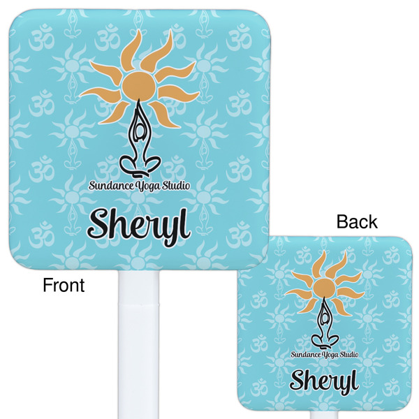 Sundance Yoga Studio White Plastic Stir Stick - Double Sided - Approval