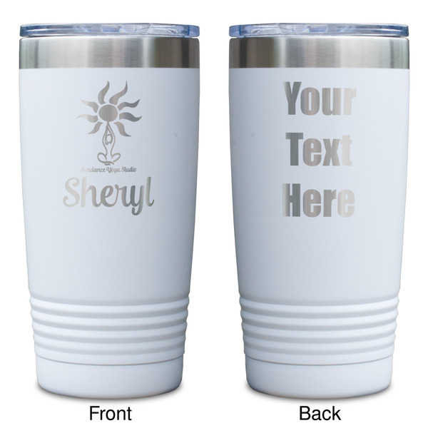Sundance Yoga Studio White Polar Camel Tumbler - 20oz - Double Sided - Approval