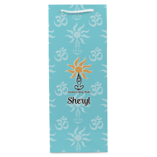 Sundance Yoga Studio Wine Gift Bag - Gloss - Front