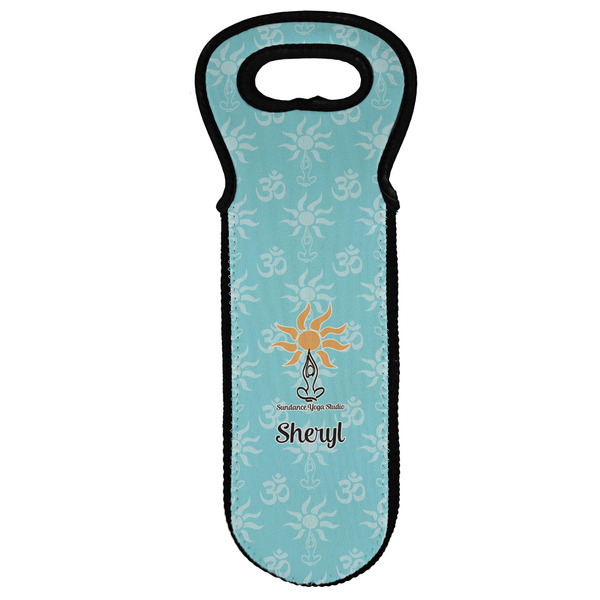 Custom Sundance Yoga Studio Wine Tote Bag w/ Name or Text