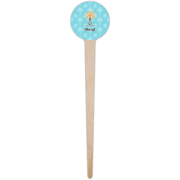 Sundance Yoga Studio Wooden 4" Food Pick - Round - Single Pick
