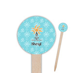 Sundance Yoga Studio Round Wooden Food Picks (Personalized)