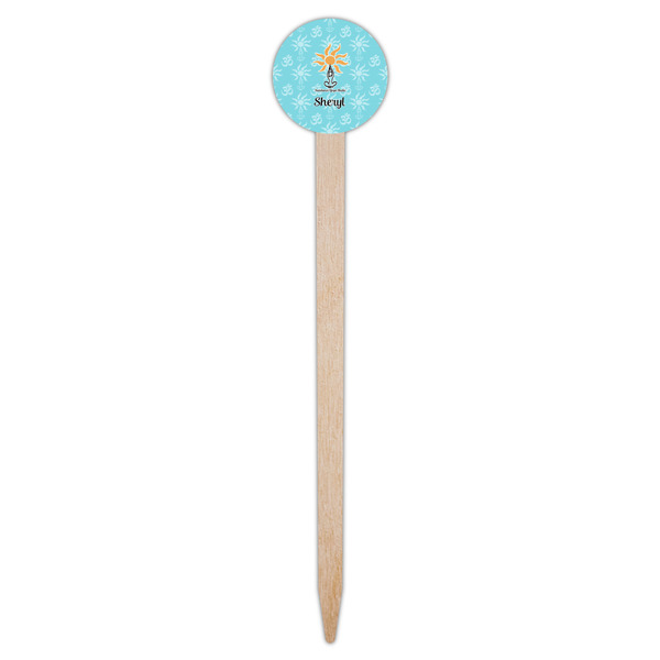 Sundance Yoga Studio Wooden 6" Food Pick - Round - Single Pick