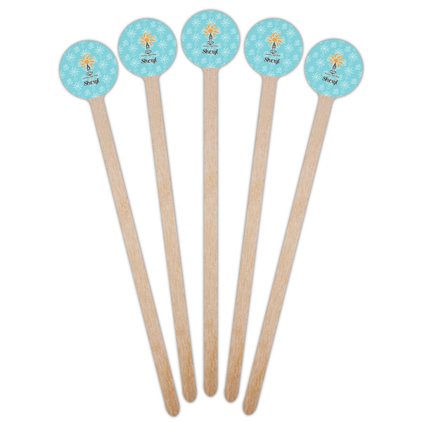 Sundance Yoga Studio Wooden 7.5" Stir Stick - Round - Fan View