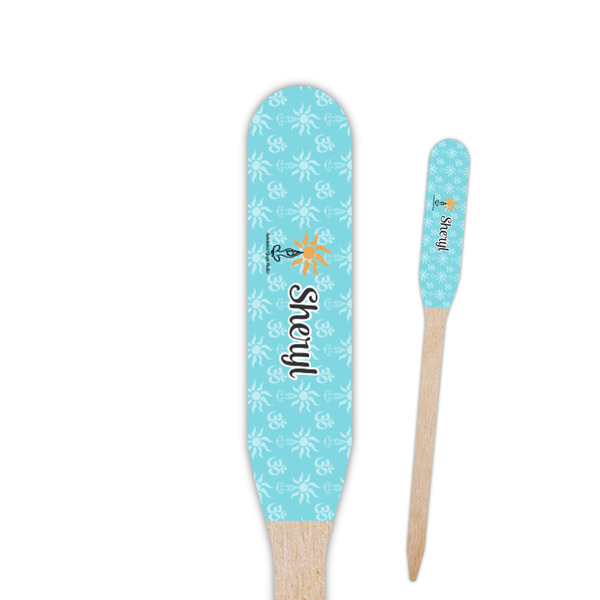 Custom Sundance Yoga Studio Paddle Wooden Food Picks (Personalized)