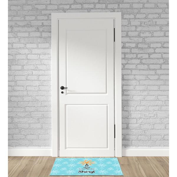 Sundance Yoga Studio Woven Floor Mat - LIFESTYLE (front door)
