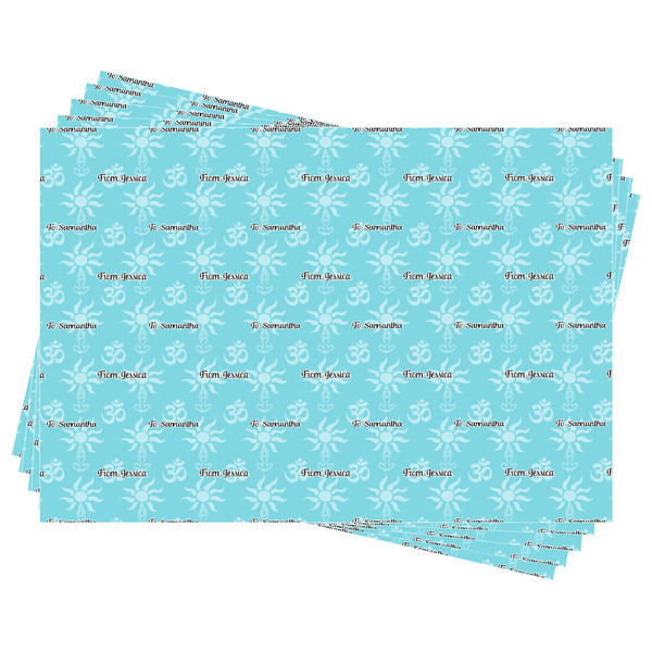 Sundance Yoga Studio Wrapping Paper - Front & Back - Sheets Approval