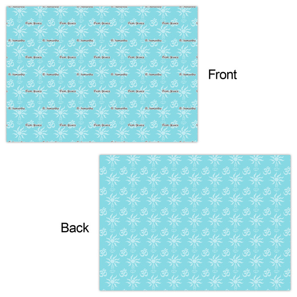 Sundance Yoga Studio Wrapping Paper Sheet - Double Sided - Front & Back