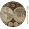 Antique World Map Appetizer / Dessert Plate