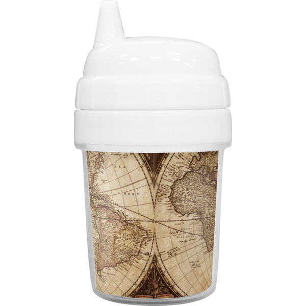 Custom Vintage World Map Baby Sippy Cup