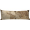 Vintage World Map Body Pillow Case