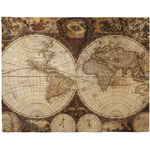 Vintage World Map Woven Fabric Placemat - Twill