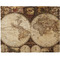 Vintage World Map Woven Fabric Placemat - Twill