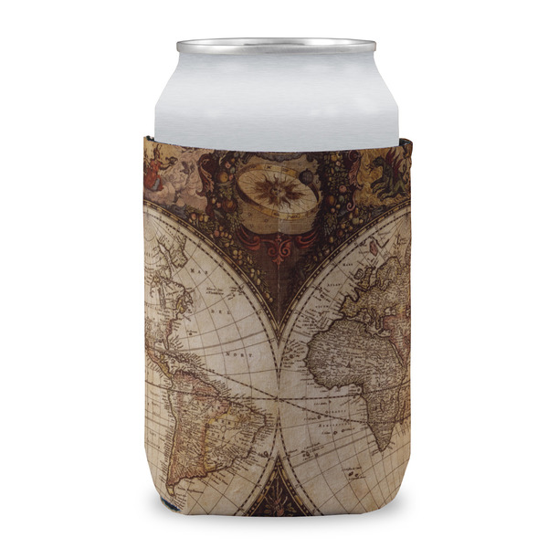 Antique World Map Can Sleeve