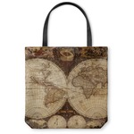 Vintage World Map Canvas Tote Bag