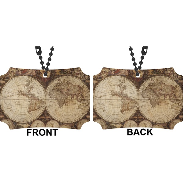Antique World Map Car Ornament - Berlin (Approval)