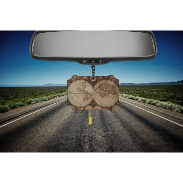 Antique World Map Car Ornament - Berlin (Road)