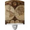 Vintage World Map Ceramic Night Light