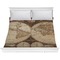 Vintage World Map Comforter - King