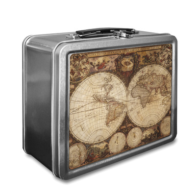 Vintage World Map Lunch Box
