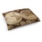 Vintage World Map Dog Bed - Medium