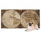 Antique World Map Dog Towel