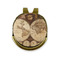 Vintage World Map Golf Ball Marker - Hat Clip - Gold