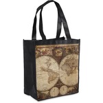 Vintage World Map Grocery Bag