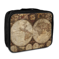 Vintage World Map Insulated Lunch Bag