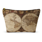 Vintage World Map Makeup Bag