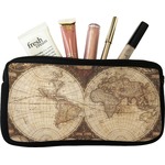 Vintage World Map Makeup / Cosmetic Bag
