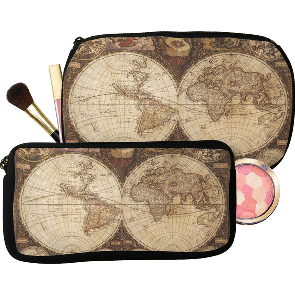 Antique World Map Makeup Kit Aggregate