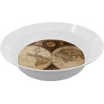 Vintage World Map Melamine Bowl - 12 oz
