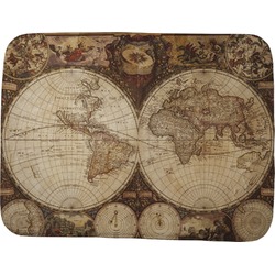 Vintage World Map Memory Foam Bath Mat - 48"x36"