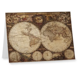 Vintage World Map Note cards