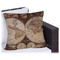 Vintage World Map Outdoor Pillow - 18"
