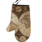 Antique World Map Personalized Oven Mitt - Left