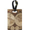 Vintage World Map Plastic Luggage Tag - Rectangular