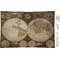 Antique World Map Rectangular Appetizer / Dessert Plate
