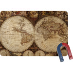 Vintage World Map Rectangular Fridge Magnet