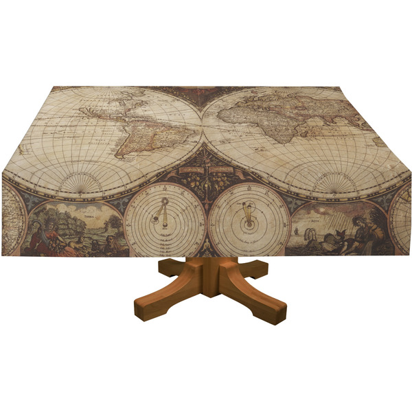 Antique World Map Rectangular Tablecloths (Personalized)