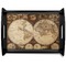 Antique World Map Serving Tray Black Large - Main