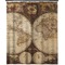 Vintage World Map Extra Long Shower Curtain - 70"x84"
