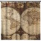 Vintage World Map Shower Curtain - 71" x 74"