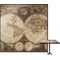 Antique World Map Square Table Top
