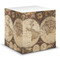 Antique World Map Sticky Note Cube