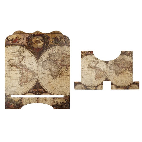 Antique World Map Stylized Tablet Stand - Apvl