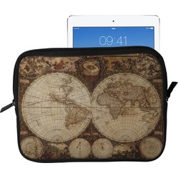 Vintage World Map Tablet Case / Sleeve - Large