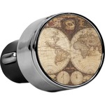 Vintage World Map USB Car Charger