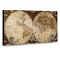 Antique World Map Wall Mounted Coat Hanger - Side View